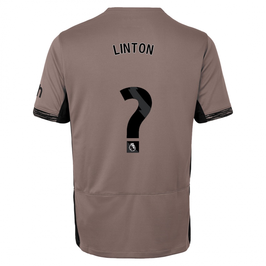 Dzieci Jahziah Linton #0 Ciemny Beż Trzeci Komplet Koszulka 2023/24 Koszulki Klubowe