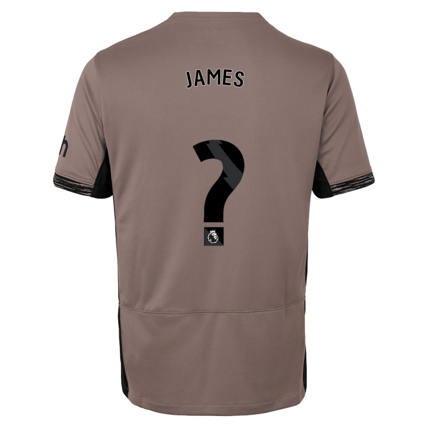 Dzieci Herbie James #0 Ciemny Beż Trzeci Komplet Koszulka 2023/24 Koszulki Klubowe