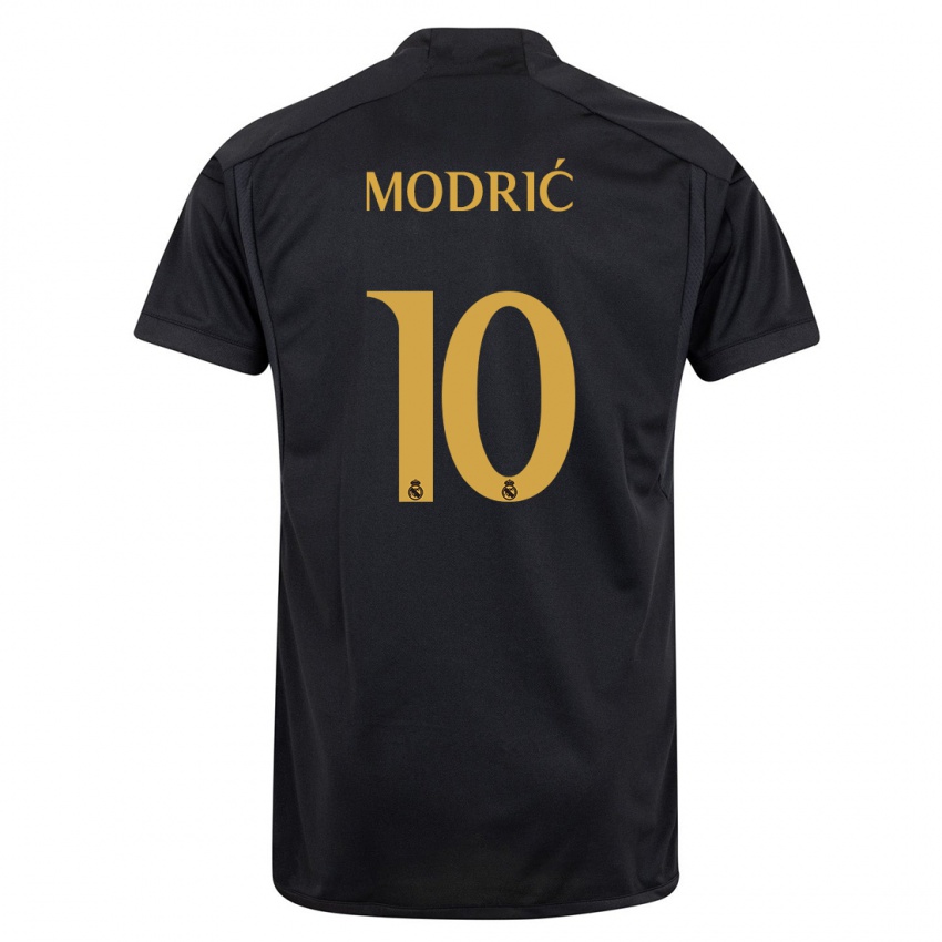 Dzieci Luka Modric #10 Czarny Trzeci Komplet Koszulka 2023/24 Koszulki Klubowe