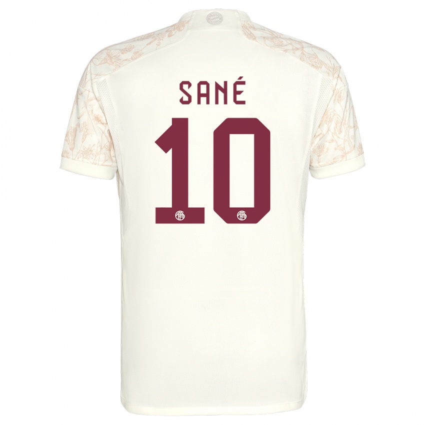 Dzieci Leroy Sane #10 Złamana Biel Trzeci Komplet Koszulka 2023/24 Koszulki Klubowe
