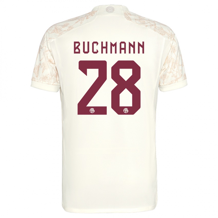 Dzieci Tarek Buchmann #28 Złamana Biel Trzeci Komplet Koszulka 2023/24 Koszulki Klubowe