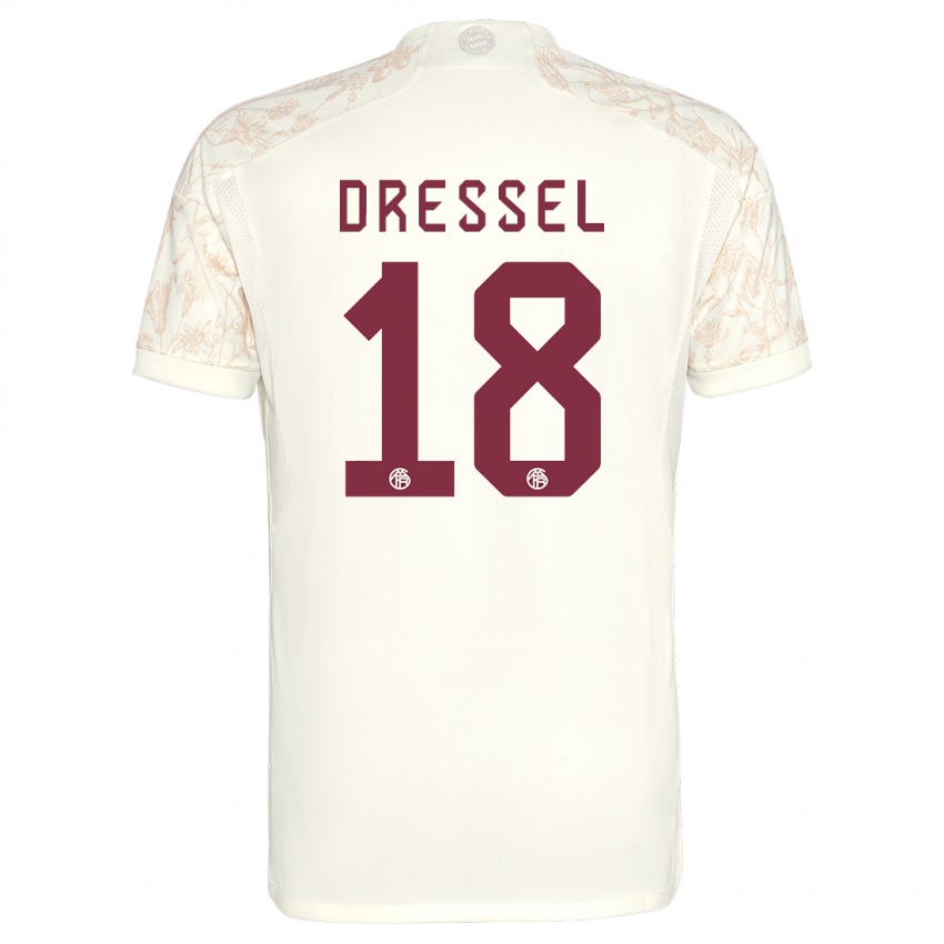 Dzieci Timon Dressel #18 Złamana Biel Trzeci Komplet Koszulka 2023/24 Koszulki Klubowe