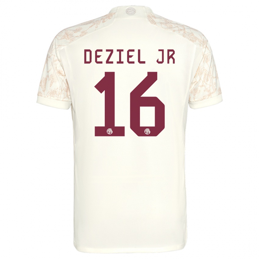 Dzieci Robert Deziel Jr #16 Złamana Biel Trzeci Komplet Koszulka 2023/24 Koszulki Klubowe