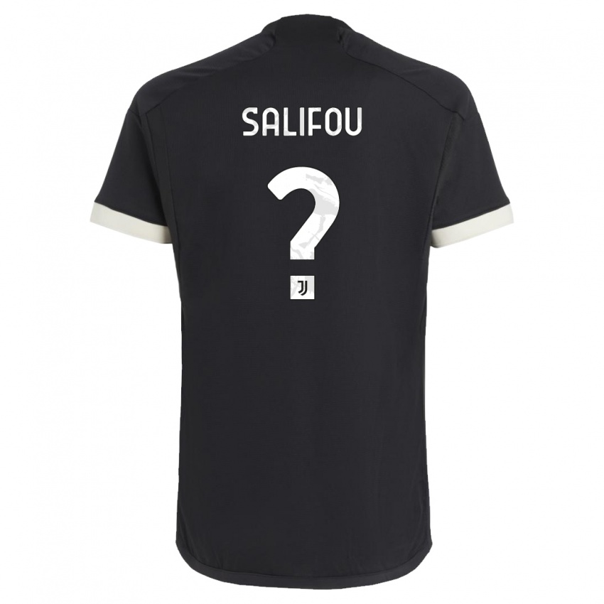 Dzieci Dikeni Salifou #0 Czarny Trzeci Komplet Koszulka 2023/24 Koszulki Klubowe