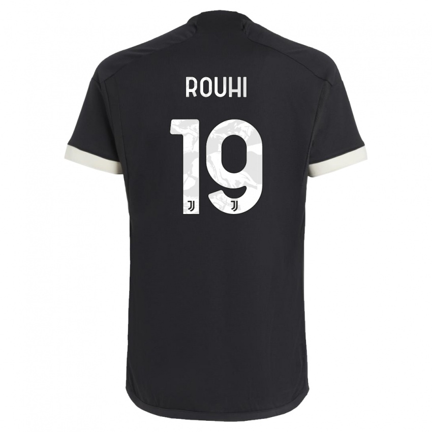 Dzieci Jonas Rouhi #19 Czarny Trzeci Komplet Koszulka 2023/24 Koszulki Klubowe