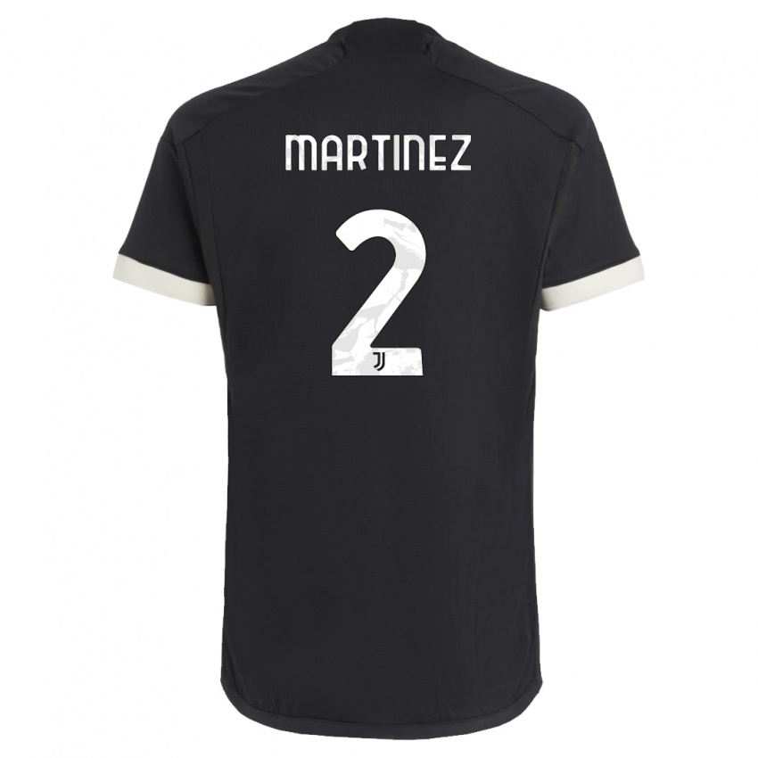 Dzieci Bruno Martinez #2 Czarny Trzeci Komplet Koszulka 2023/24 Koszulki Klubowe
