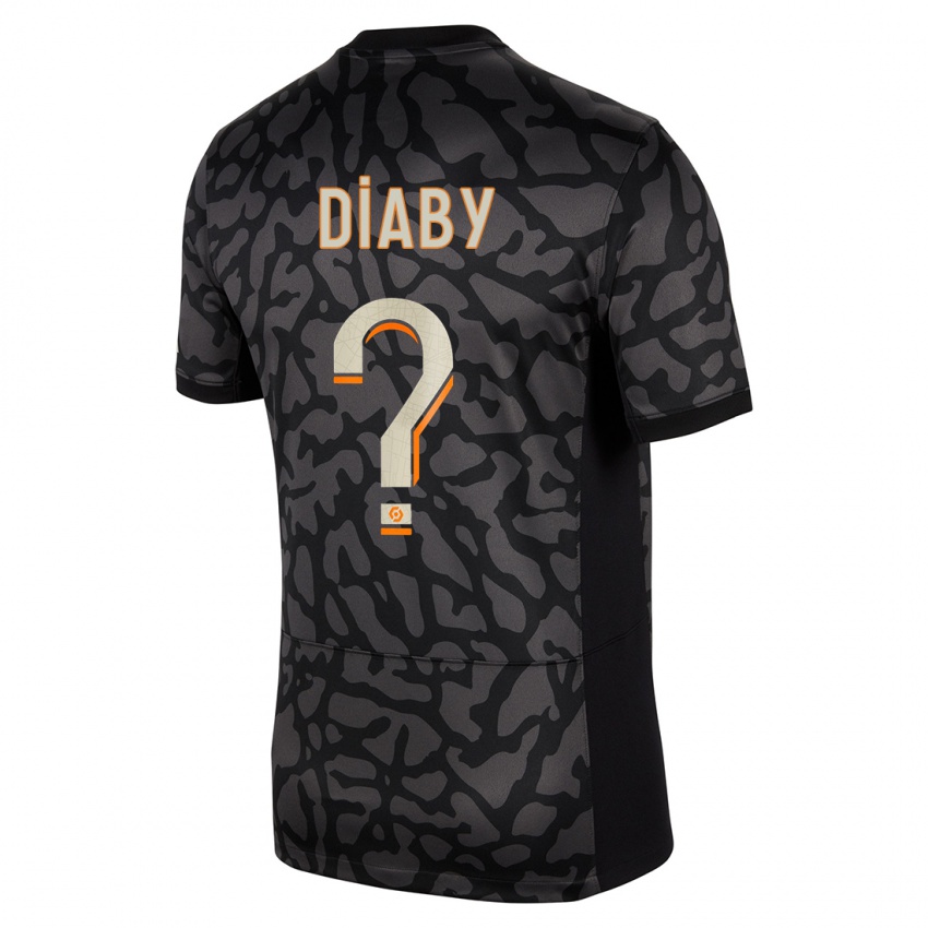 Dzieci Ibrahima Diaby #0 Czarny Trzeci Komplet Koszulka 2023/24 Koszulki Klubowe