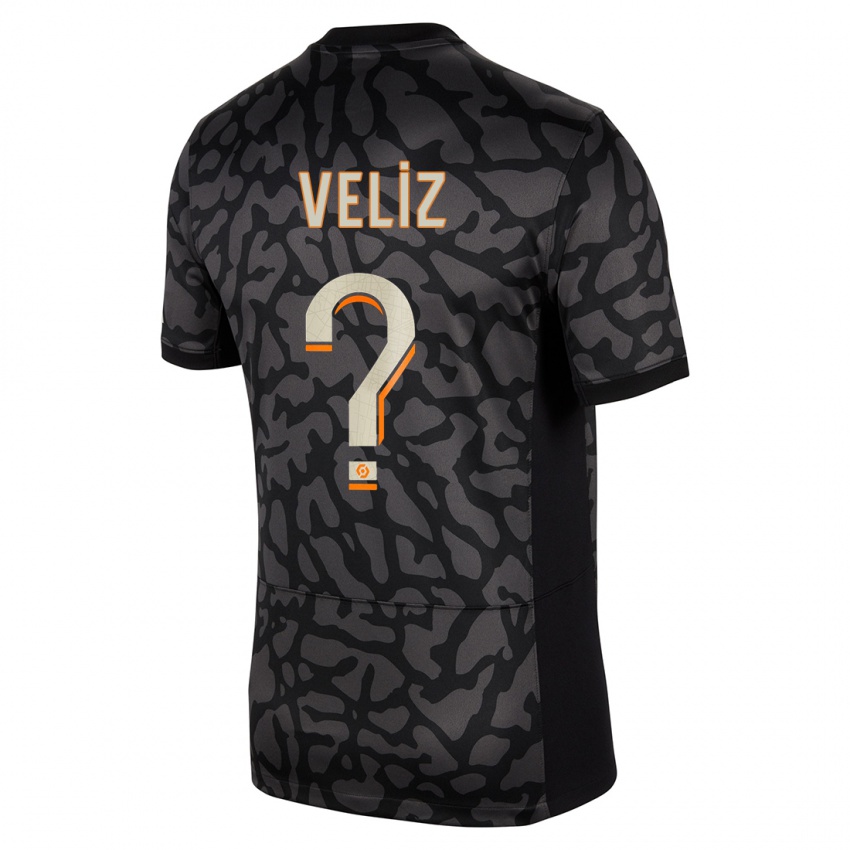 Dzieci Nehemiah Fernandez Veliz #0 Czarny Trzeci Komplet Koszulka 2023/24 Koszulki Klubowe