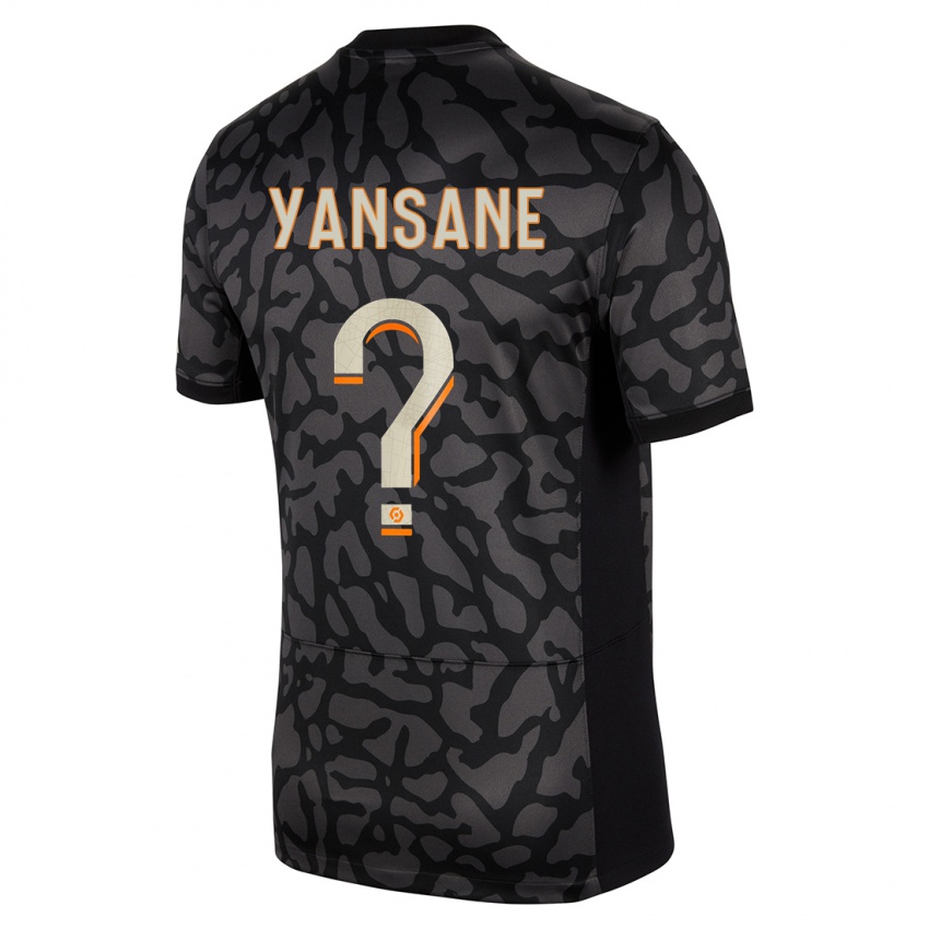 Dzieci Sekou Yansane #0 Czarny Trzeci Komplet Koszulka 2023/24 Koszulki Klubowe