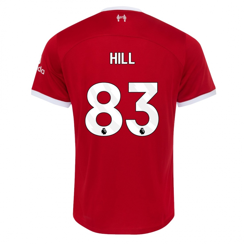 Męski Tom Hill #83 Czerwony Domowa Koszulka 2023/24 Koszulki Klubowe