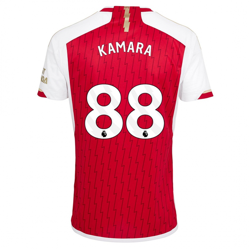 Męski Osman Kamara #88 Czerwony Domowa Koszulka 2023/24 Koszulki Klubowe