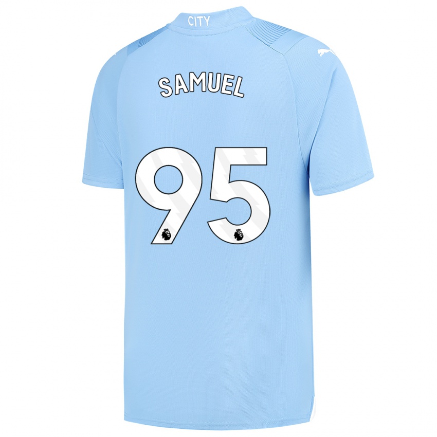 Męski Lakyle Samuel #95 Jasny Niebieski Domowa Koszulka 2023/24 Koszulki Klubowe