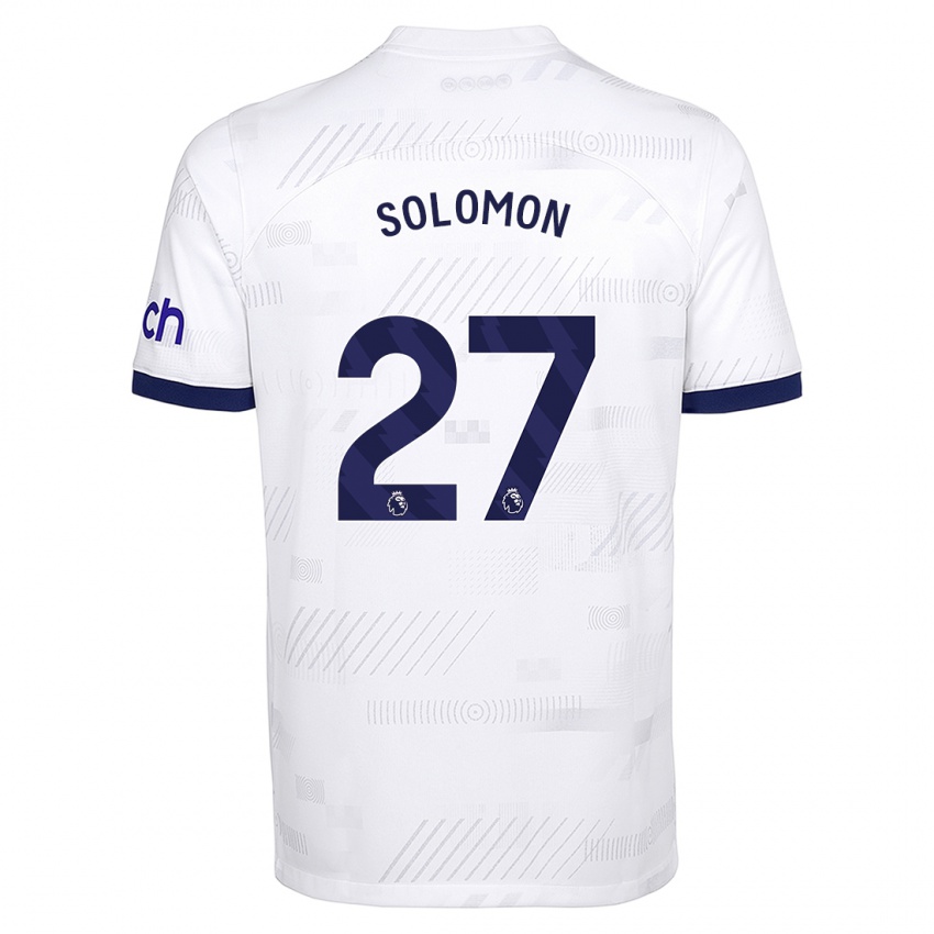 Męski Manor Solomon #27 Biały Domowa Koszulka 2023/24 Koszulki Klubowe