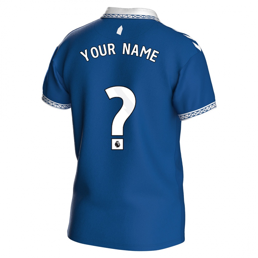 Męski Twoje Imię #0 Królewski Niebieski Domowa Koszulka 2023/24 Koszulki Klubowe