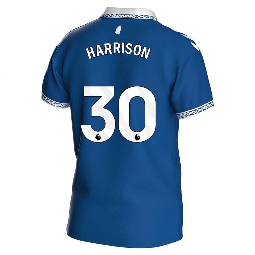 Męski Jack Harrison #30 Królewski Niebieski Domowa Koszulka 2023/24 Koszulki Klubowe
