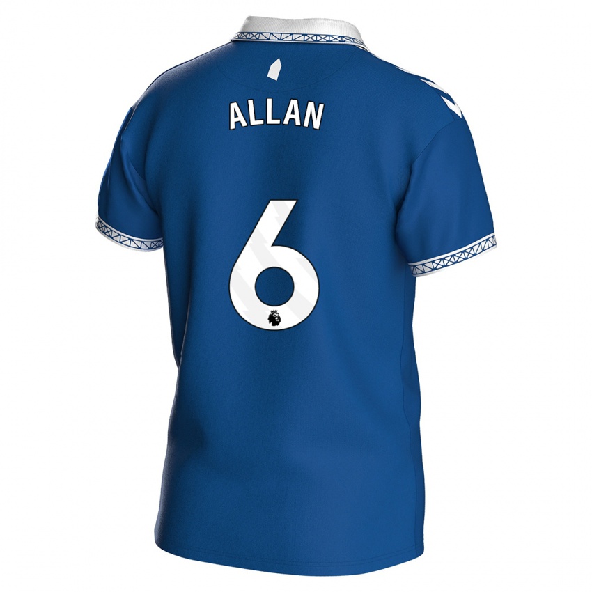 Męski Allan #6 Królewski Niebieski Domowa Koszulka 2023/24 Koszulki Klubowe