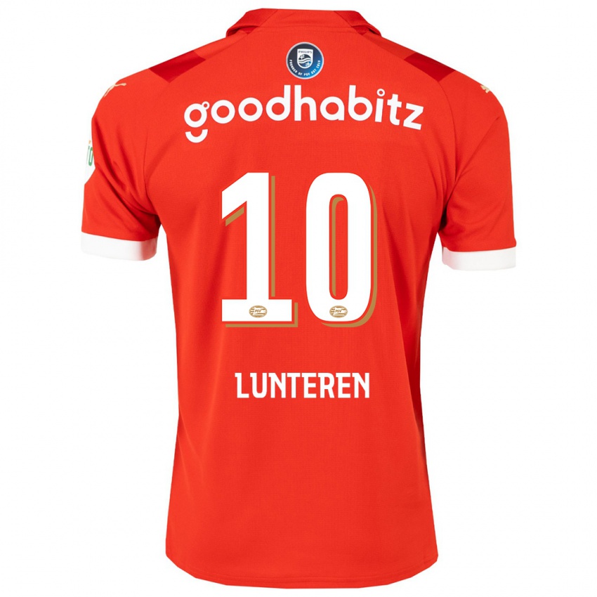 Męski Desiree Van Lunteren #10 Czerwony Domowa Koszulka 2023/24 Koszulki Klubowe
