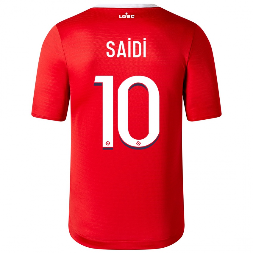 Męski Rachel Saidi #10 Czerwony Domowa Koszulka 2023/24 Koszulki Klubowe
