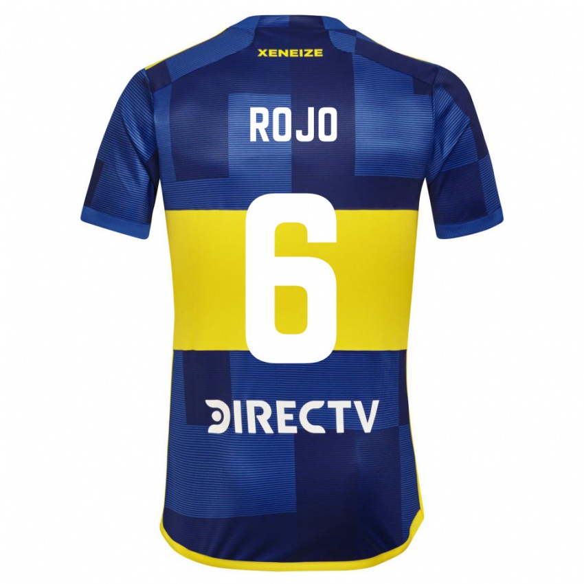 Męski Marcos Rojo #6 Ciemnoniebieski Żółty Domowa Koszulka 2023/24 Koszulki Klubowe