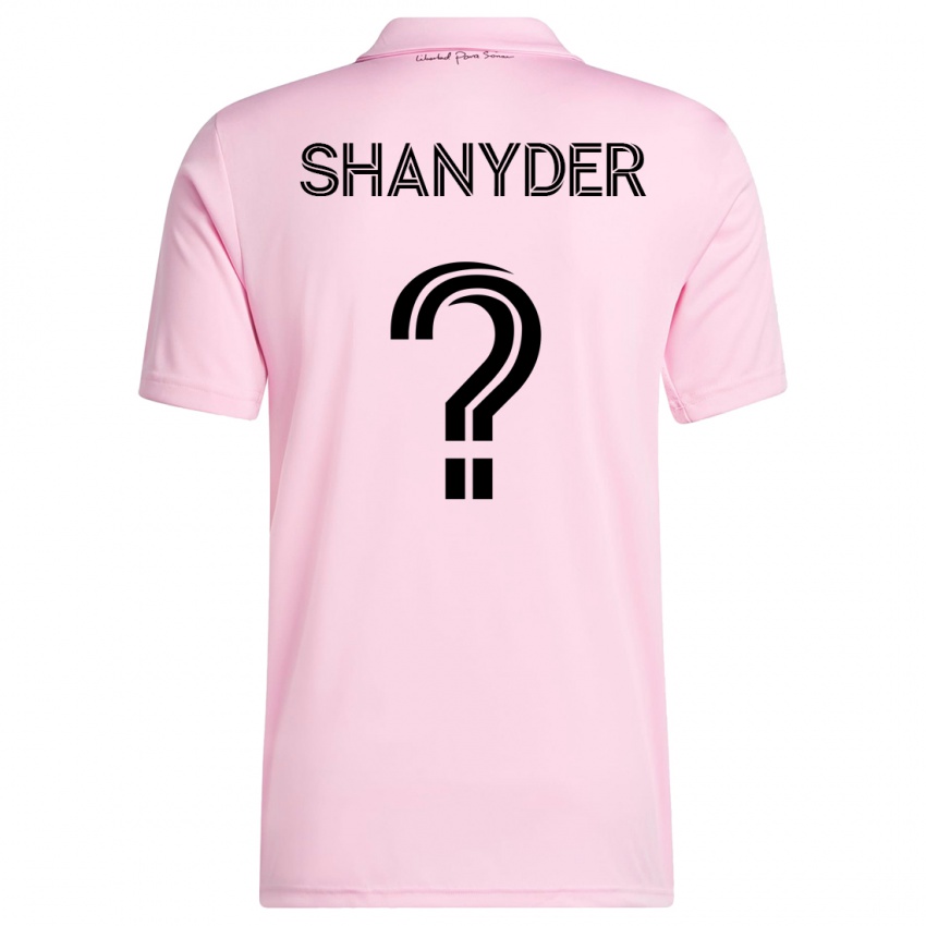 Męski Shanyder Borgelin #0 Różowy Domowa Koszulka 2023/24 Koszulki Klubowe