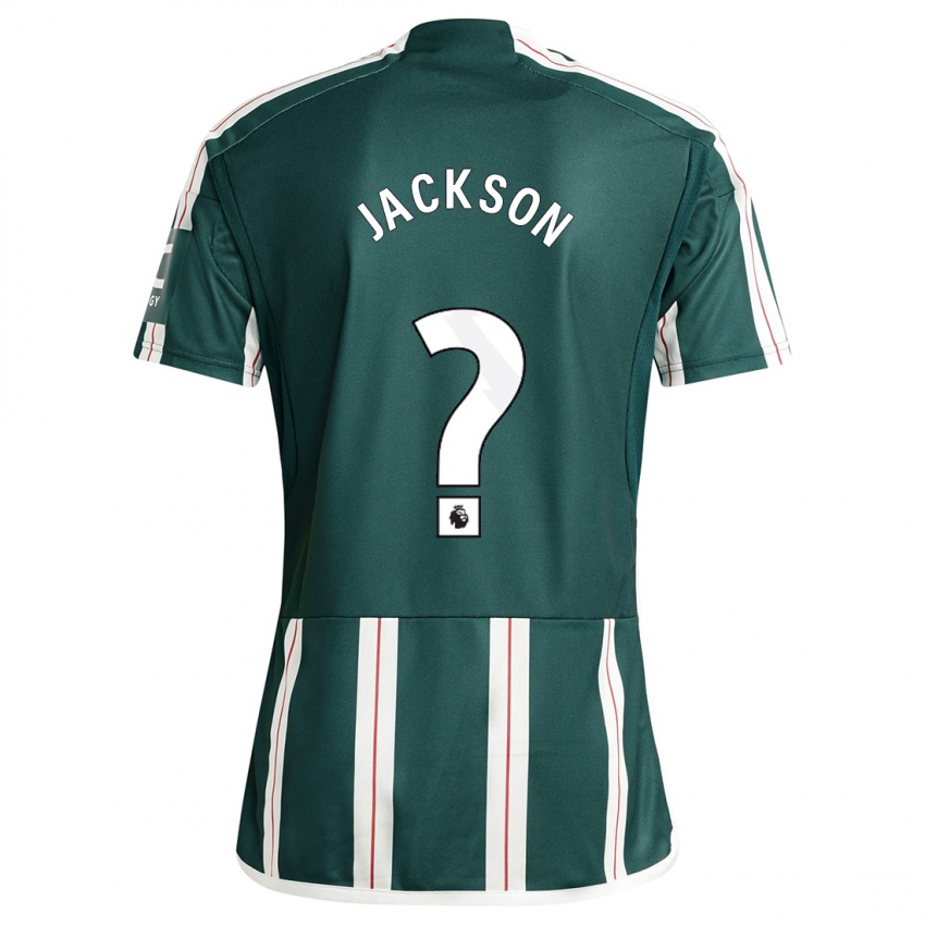 Męski Louis Jackson #0 Ciemnozielony Wyjazdowa Koszulka 2023/24 Koszulki Klubowe