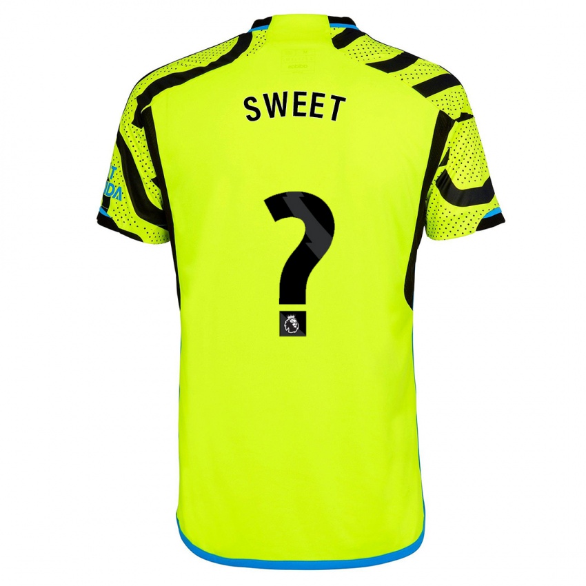 Męski Will Sweet #0 Żółty Wyjazdowa Koszulka 2023/24 Koszulki Klubowe