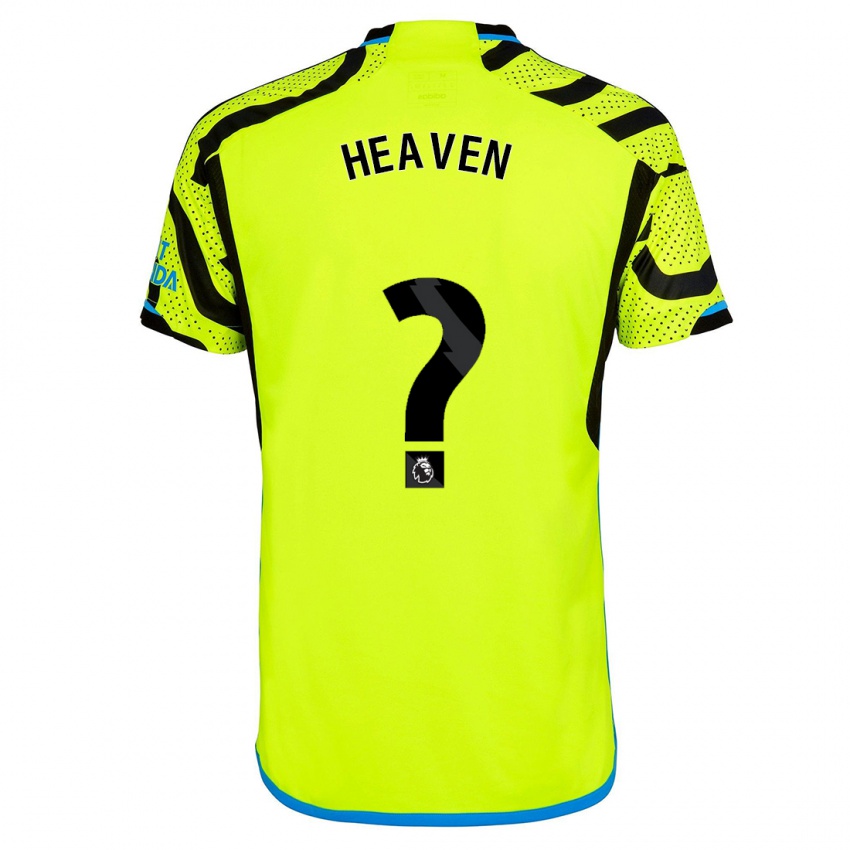 Męski Ayden Heaven #0 Żółty Wyjazdowa Koszulka 2023/24 Koszulki Klubowe