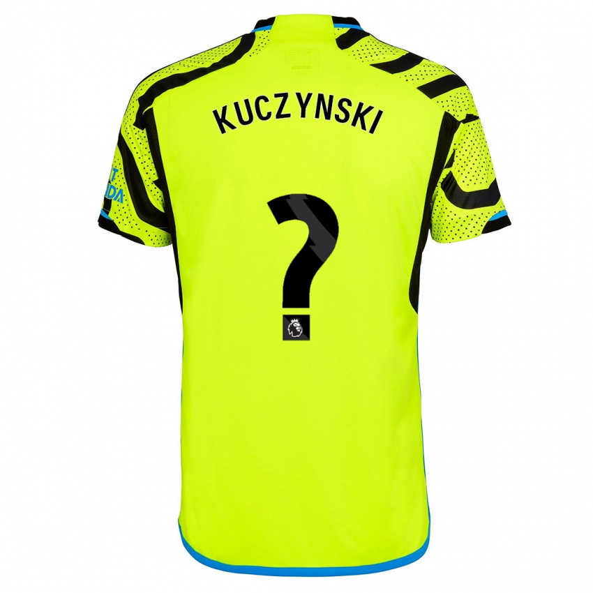 Męski Max Kuczynski #0 Żółty Wyjazdowa Koszulka 2023/24 Koszulki Klubowe