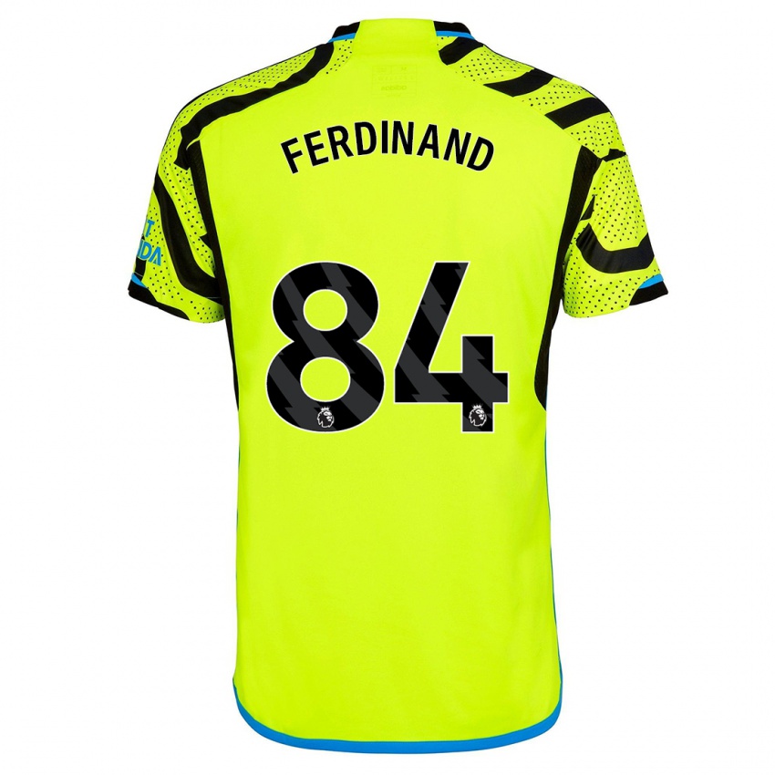 Męski Seb Ferdinand #84 Żółty Wyjazdowa Koszulka 2023/24 Koszulki Klubowe