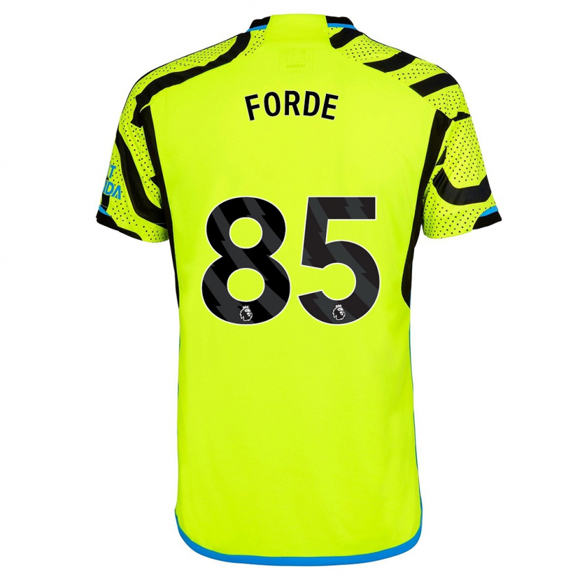 Męski Romari Forde #85 Żółty Wyjazdowa Koszulka 2023/24 Koszulki Klubowe