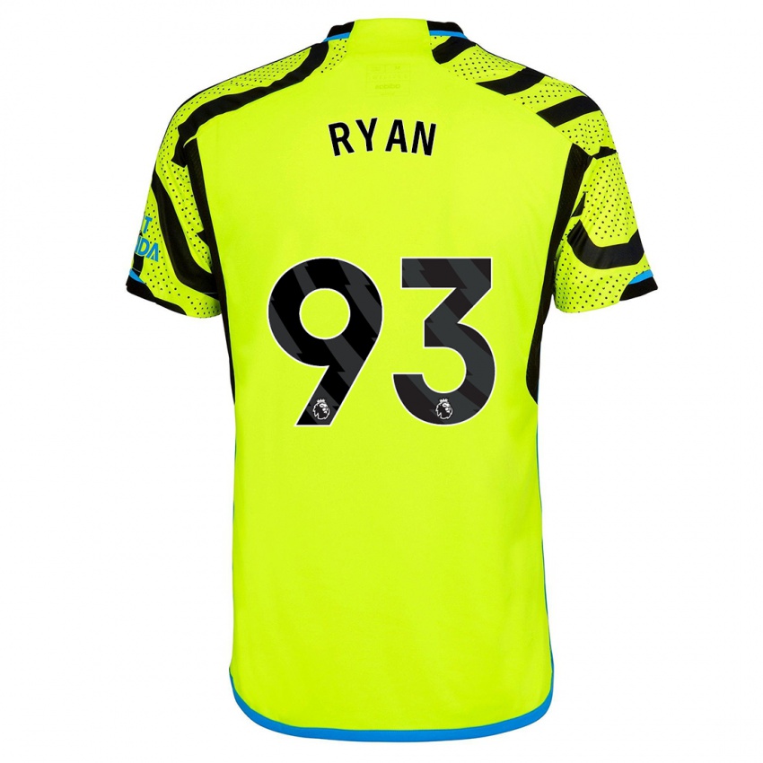 Męski Kamarni Ryan #93 Żółty Wyjazdowa Koszulka 2023/24 Koszulki Klubowe