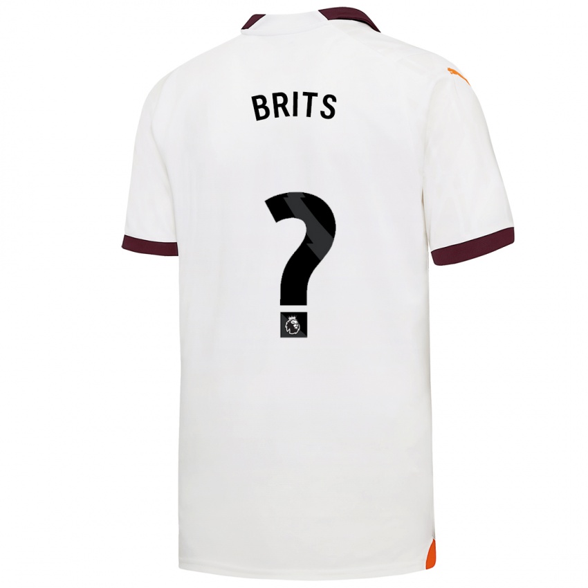 Męski Spike Brits #0 Biały Wyjazdowa Koszulka 2023/24 Koszulki Klubowe