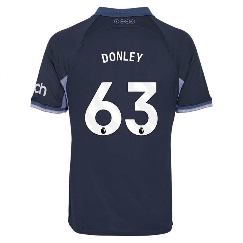 Męski Jamie Donley #63 Ciemny Niebieski Wyjazdowa Koszulka 2023/24 Koszulki Klubowe
