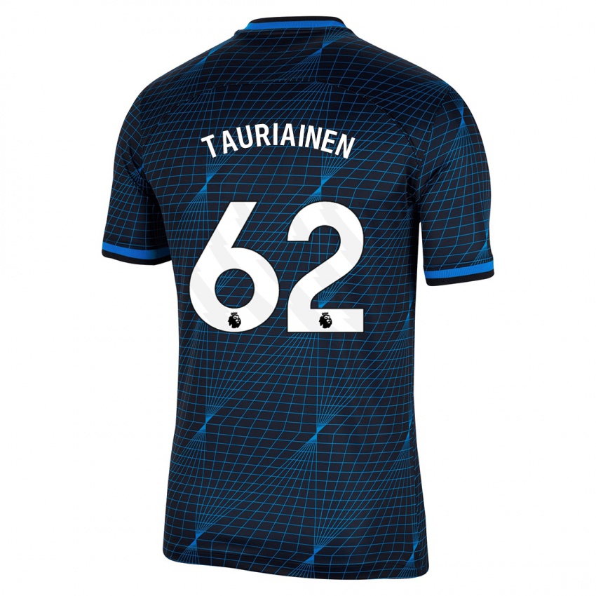 Męski Jimi Tauriainen #62 Ciemny Niebieski Wyjazdowa Koszulka 2023/24 Koszulki Klubowe