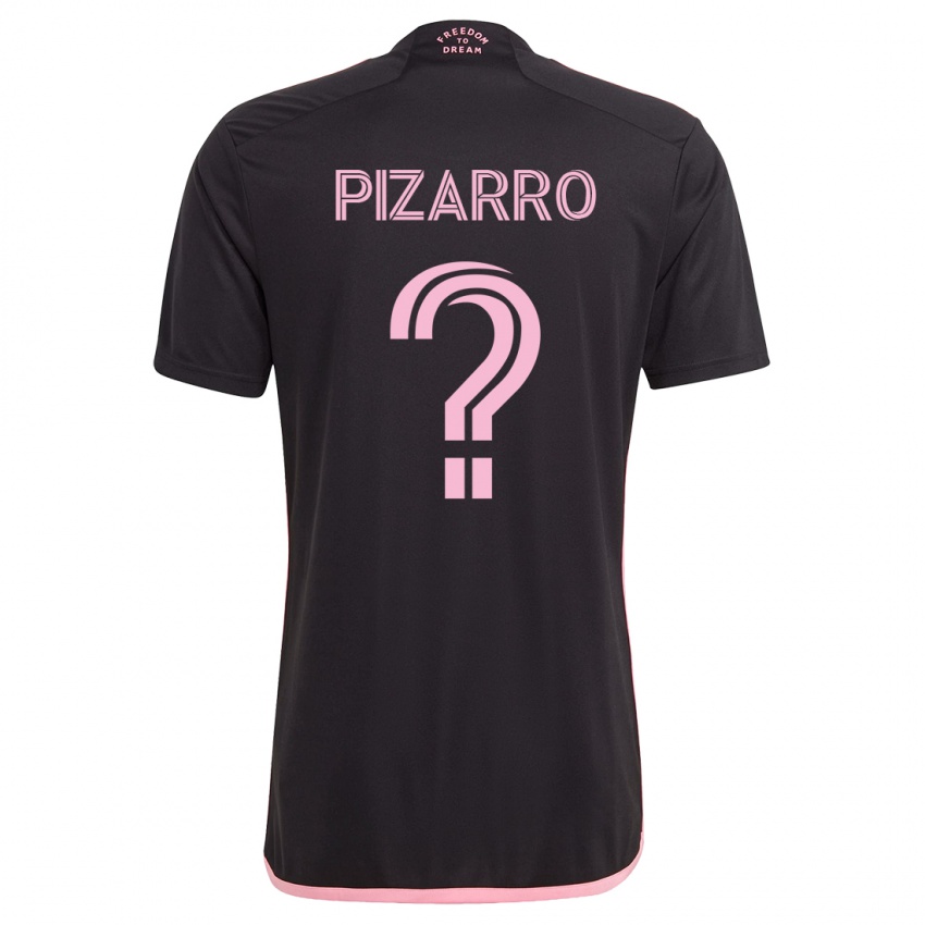 Męski Rodolfo Pizarro #0 Czarny Wyjazdowa Koszulka 2023/24 Koszulki Klubowe