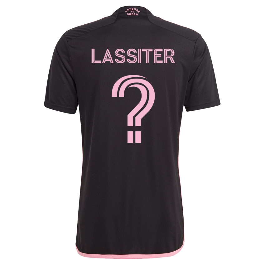 Męski Ariel Lassiter #0 Czarny Wyjazdowa Koszulka 2023/24 Koszulki Klubowe