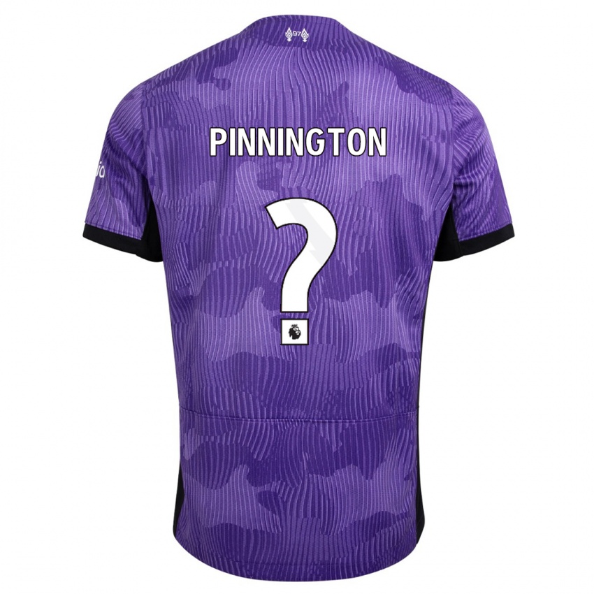 Męski Carter Pinnington #0 Fioletowy Trzeci Komplet Koszulka 2023/24 Koszulki Klubowe