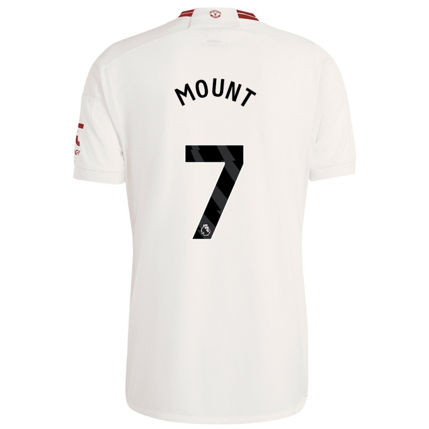Męski Mason Mount #7 Biały Trzeci Komplet Koszulka 2023/24 Koszulki Klubowe