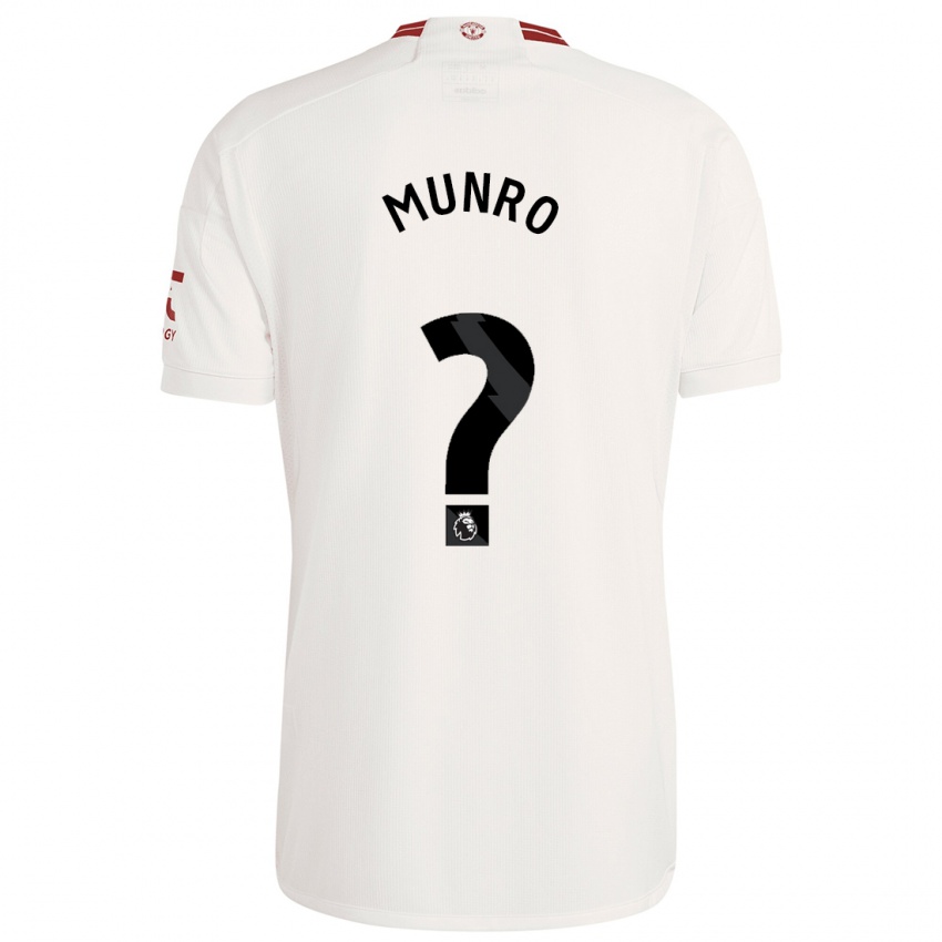 Męski Reece Munro #0 Biały Trzeci Komplet Koszulka 2023/24 Koszulki Klubowe