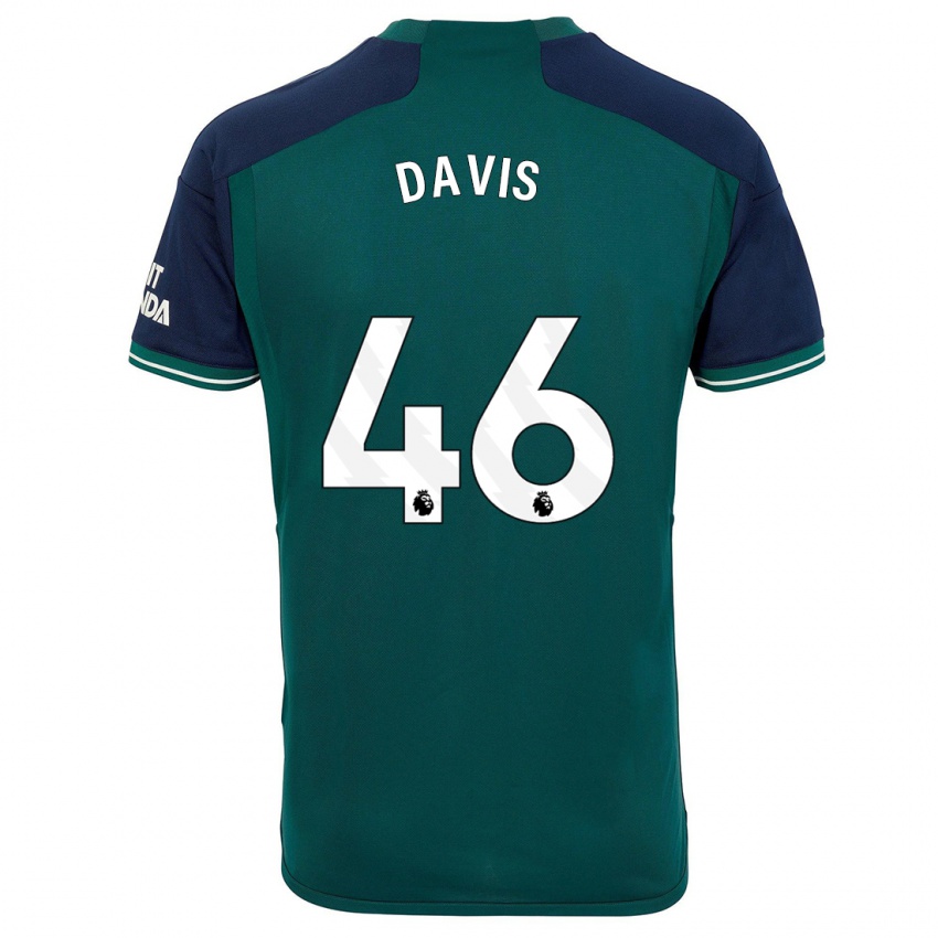Męski Timi Davis #46 Zielony Trzeci Komplet Koszulka 2023/24 Koszulki Klubowe