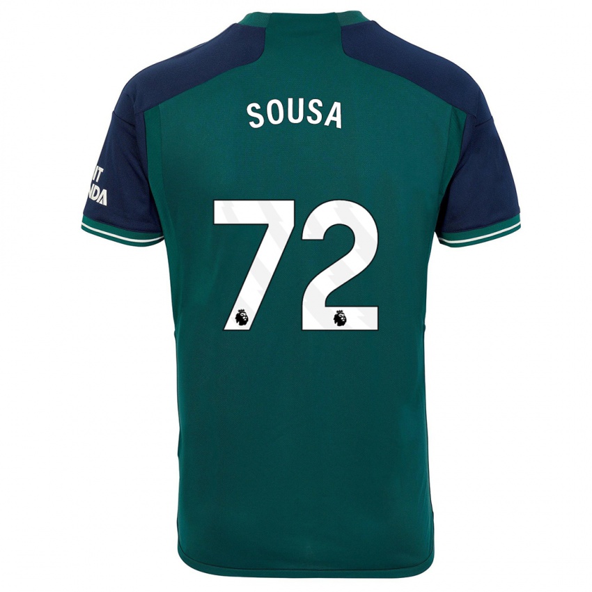 Męski Lino Sousa #72 Zielony Trzeci Komplet Koszulka 2023/24 Koszulki Klubowe