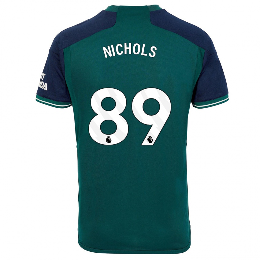 Męski Josh Nichols #89 Zielony Trzeci Komplet Koszulka 2023/24 Koszulki Klubowe