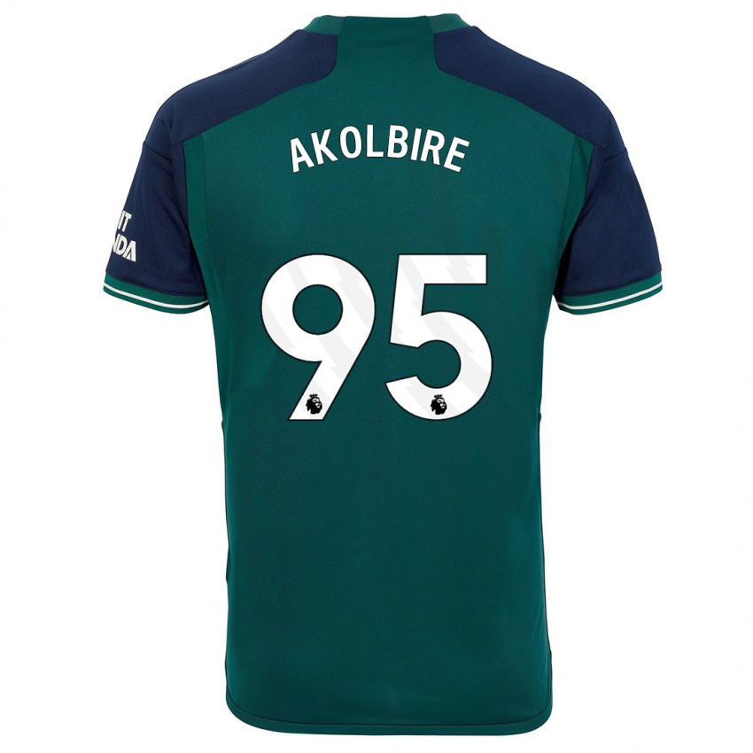 Męski Bless Akolbire #95 Zielony Trzeci Komplet Koszulka 2023/24 Koszulki Klubowe