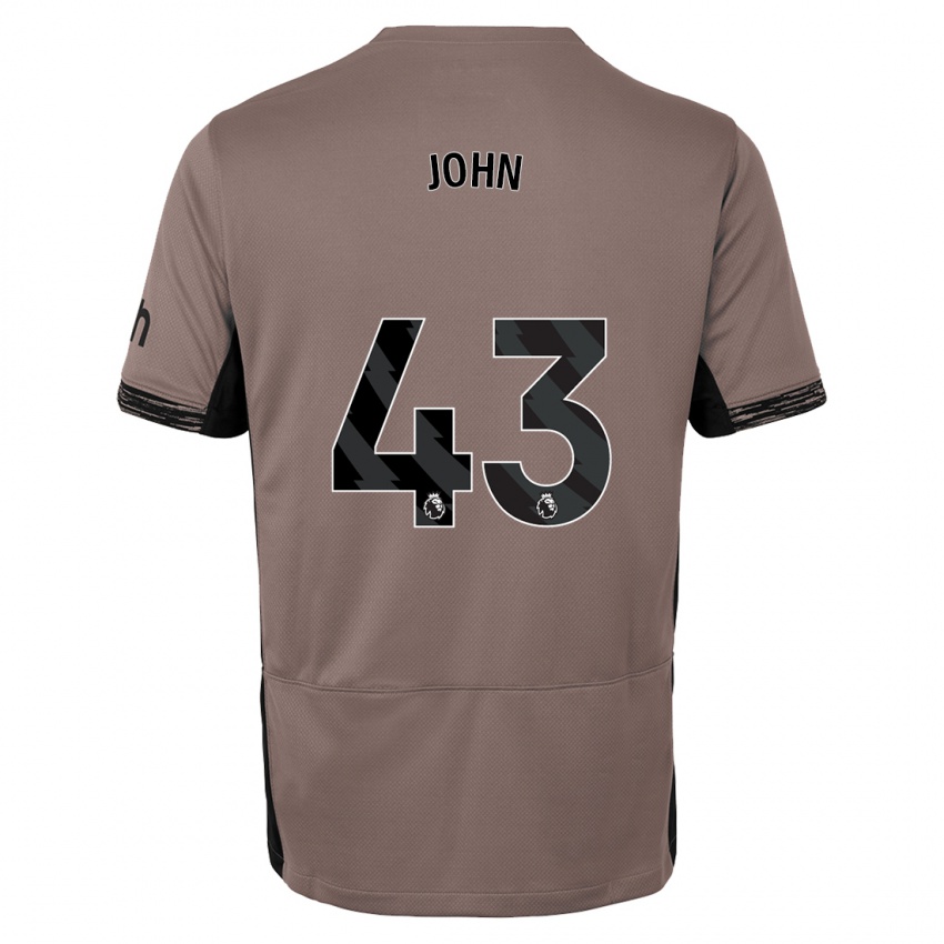 Męski Nile John #43 Ciemny Beż Trzeci Komplet Koszulka 2023/24 Koszulki Klubowe