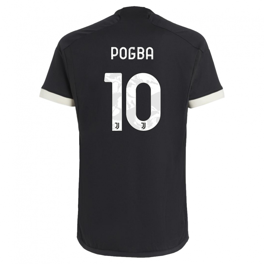 Męski Paul Pogba #10 Czarny Trzeci Komplet Koszulka 2023/24 Koszulki Klubowe
