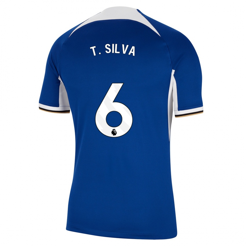 Kobiety Thiago Silva #6 Niebieski Domowa Koszulka 2023/24 Koszulki Klubowe