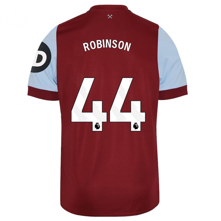 Kobiety Junior Robinson #44 Kasztanowaty Domowa Koszulka 2023/24 Koszulki Klubowe