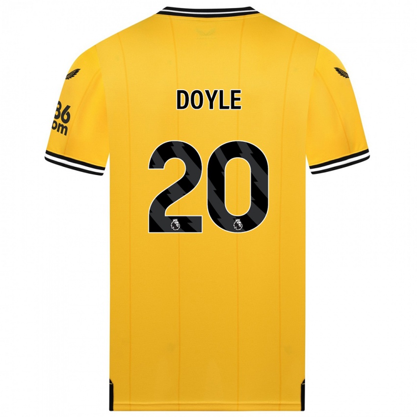 Kobiety Tommy Doyle #20 Żółty Domowa Koszulka 2023/24 Koszulki Klubowe