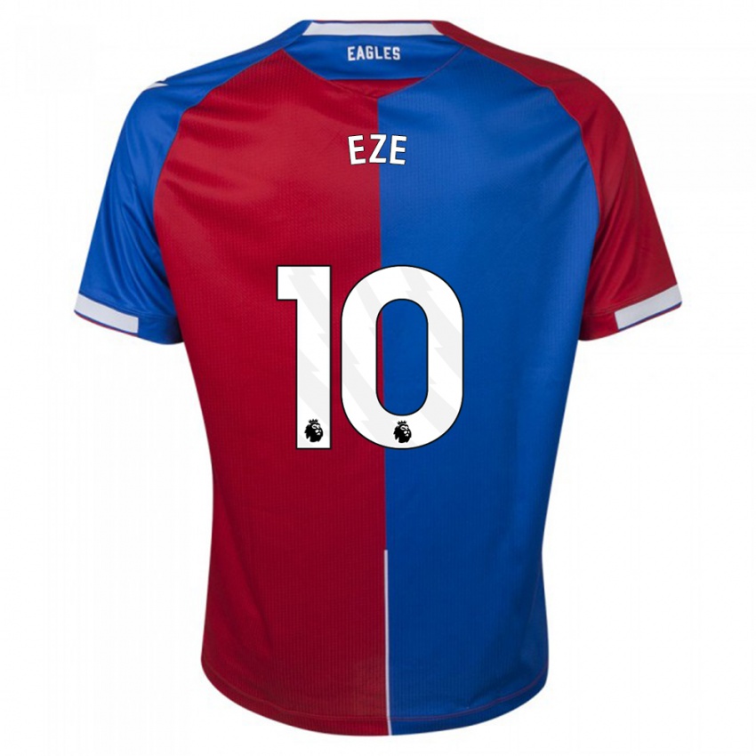 Kobiety Eberechi Eze #10 Czerwony Niebieski Domowa Koszulka 2023/24 Koszulki Klubowe
