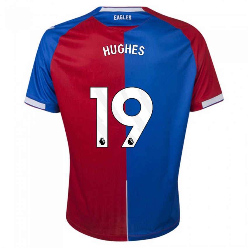 Kobiety Will Hughes #19 Czerwony Niebieski Domowa Koszulka 2023/24 Koszulki Klubowe